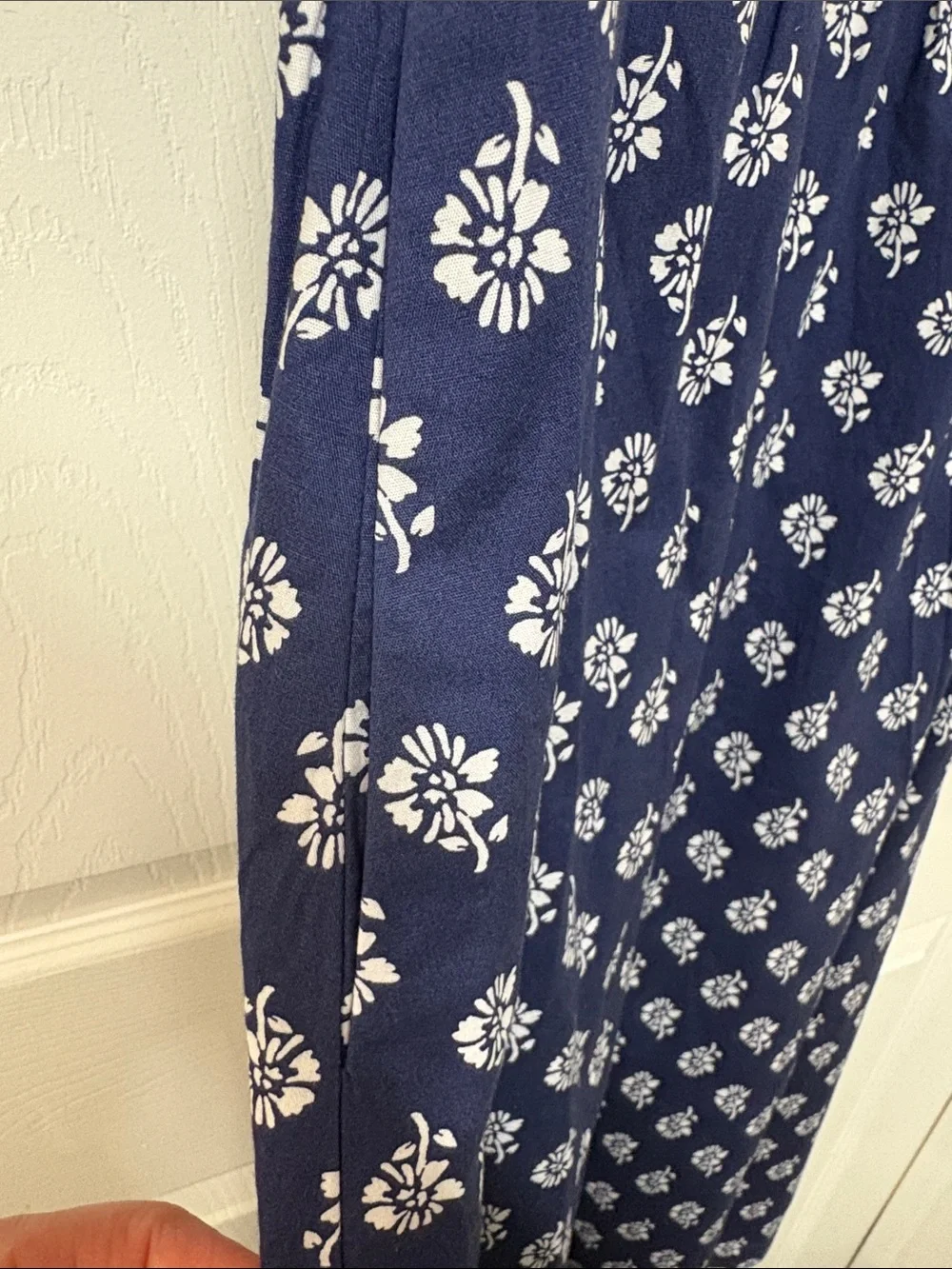 NWT J. Crew Blue & White Floral Summer Poplin Halter Dress - Size 6